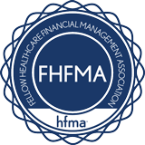 Fellow of HFMA (FHFMA) badge; healthcare and financial fellowship