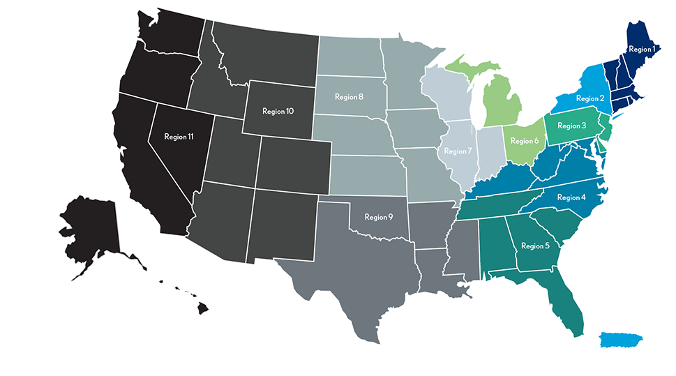 HFMA Regional Chapters Map