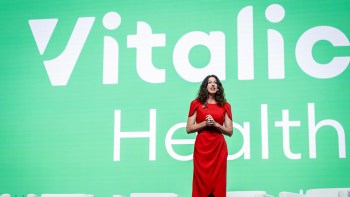 Ann Jordan with Vitalic Health in the background.