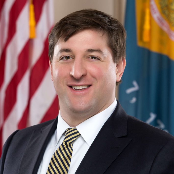 Headshot of Delaware Senate Majority leader Bryan Townsend, a Democrat