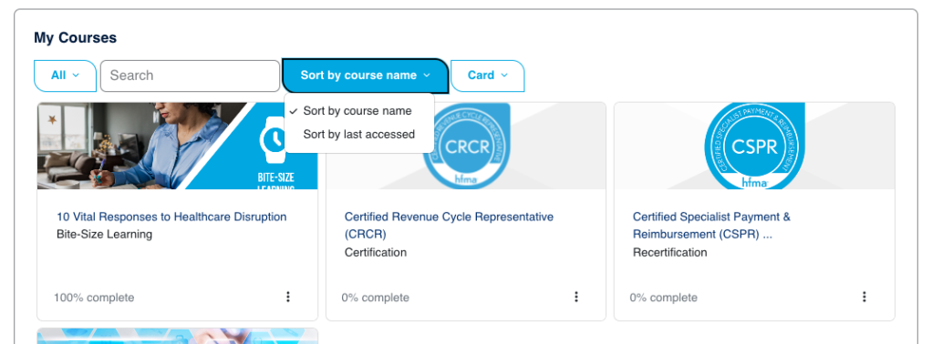 My courses