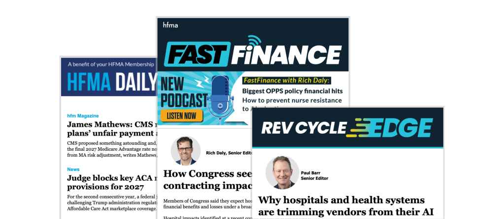 HFMA e-newsletters